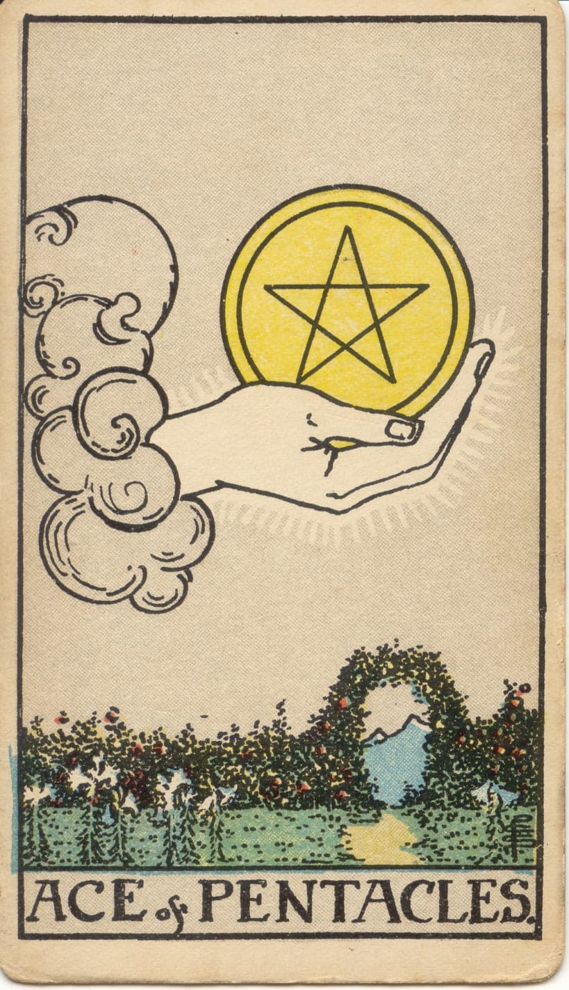 Ace of Pentacles — tarot card