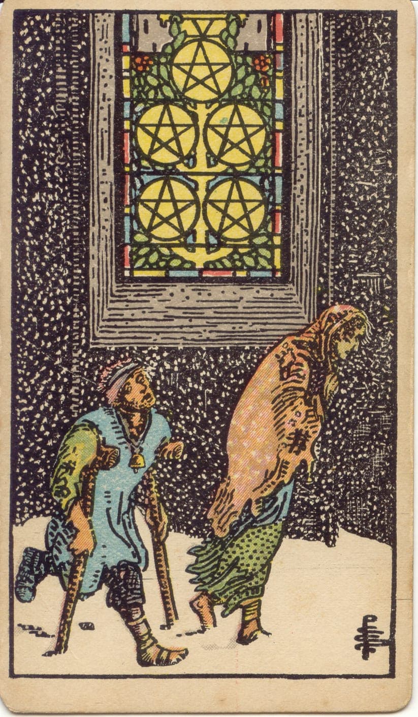 Five of Pentacles — tarot card