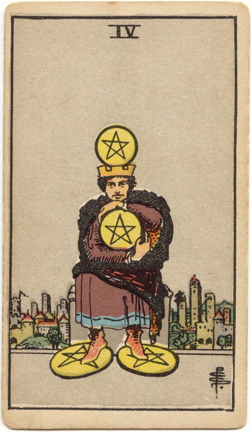 Four of Pentacles — tarot card