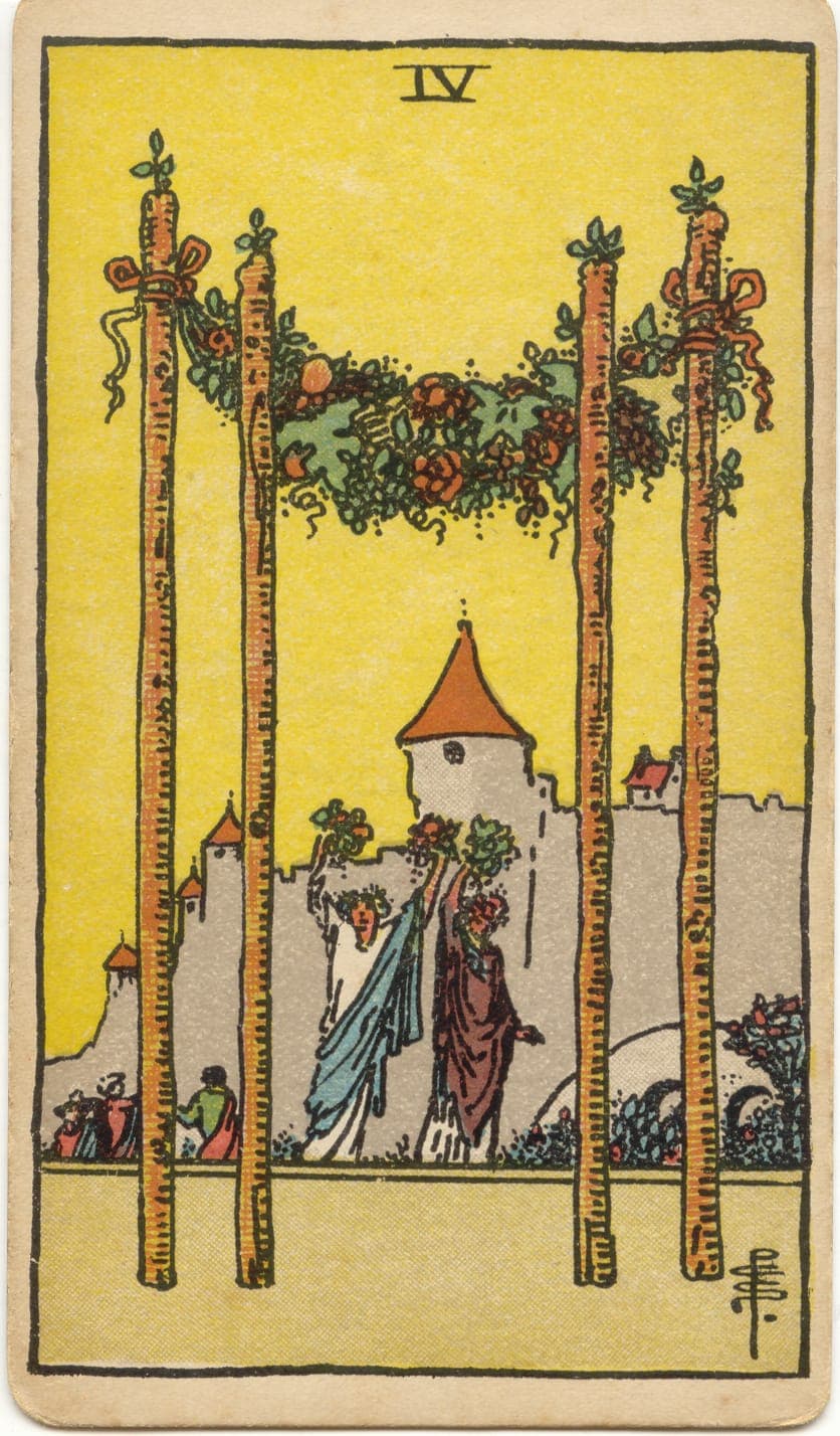 Four of Wands — tarot card