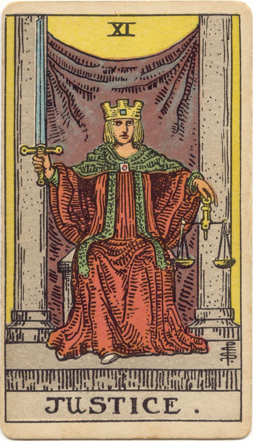 Justice — tarot card