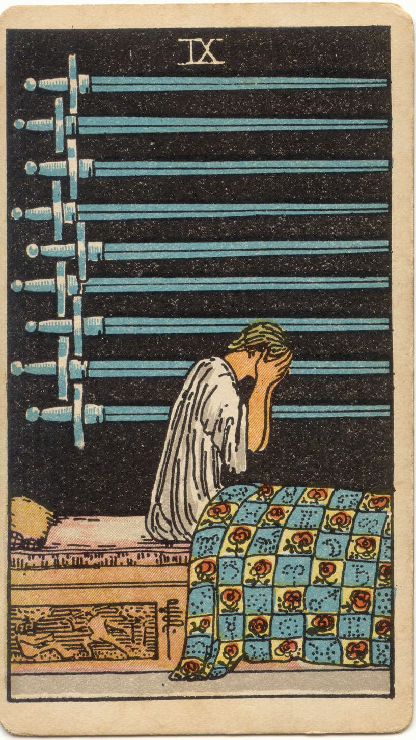 Nine of Swords — tarot card