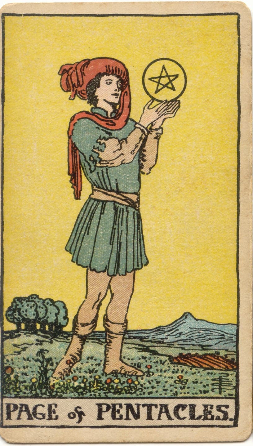 Page of Pentacles — tarot card
