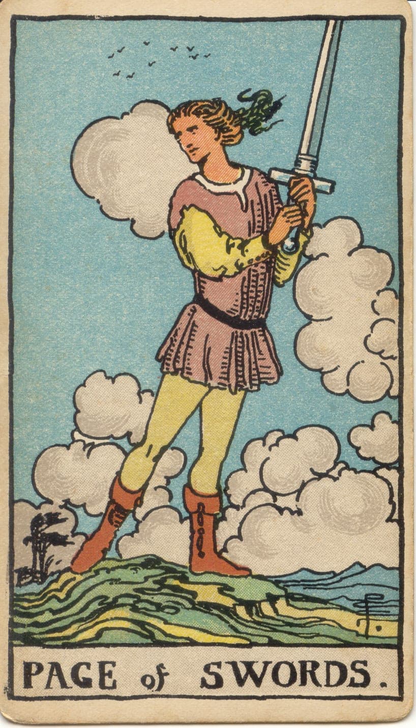 Page of Swords — tarot card