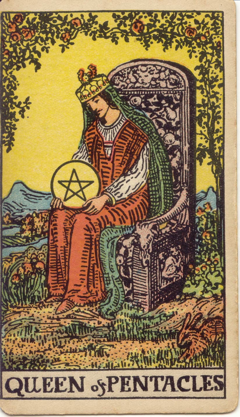 Queen of Pentacles — tarot card