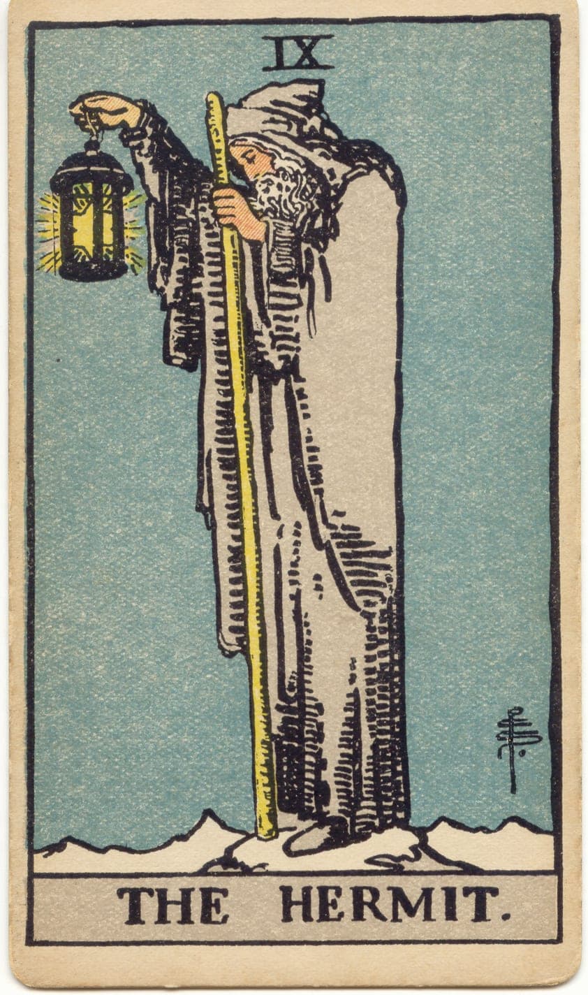 The Hermit — tarot card