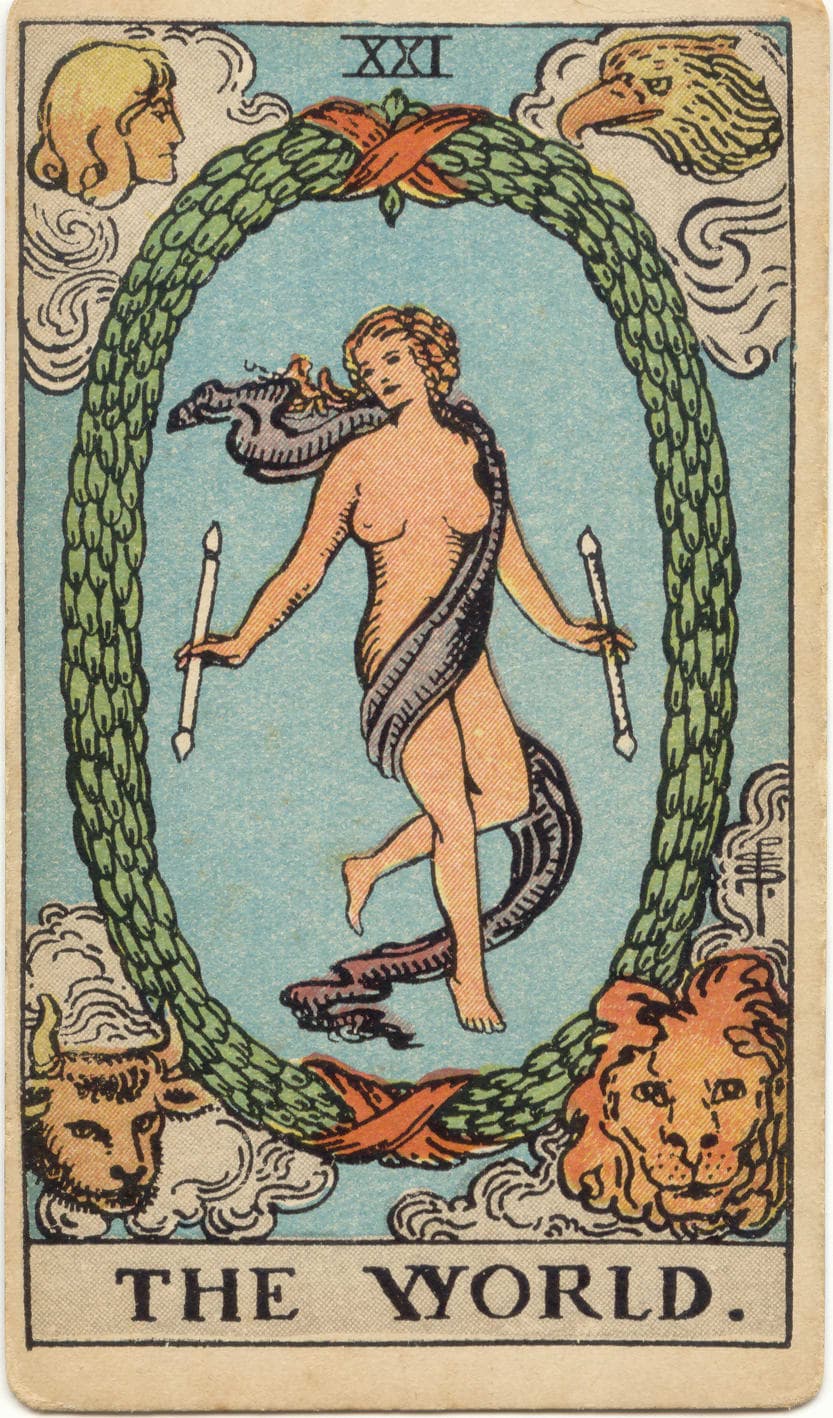 The World — tarot card