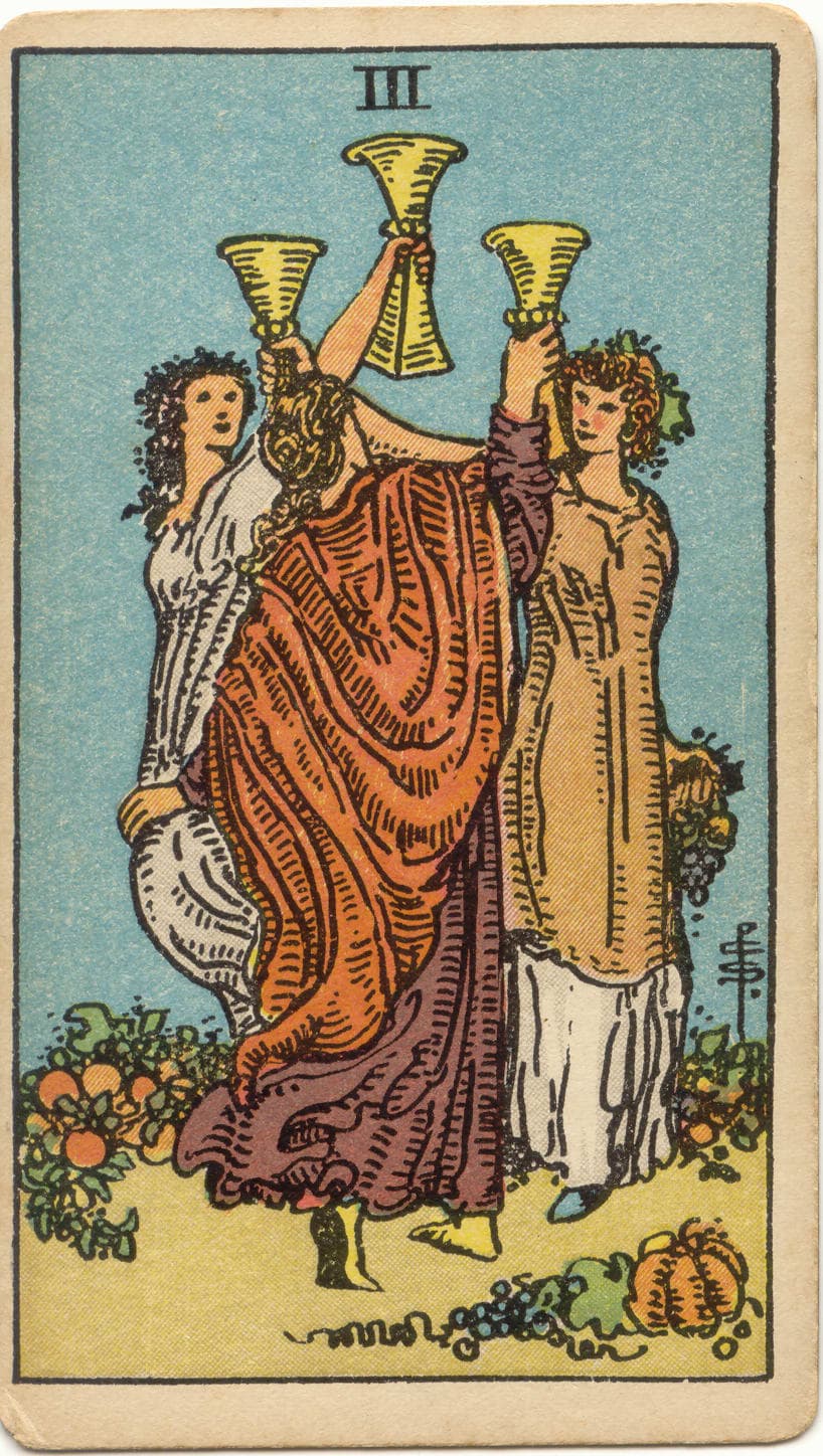 Three of Cups — tarot card