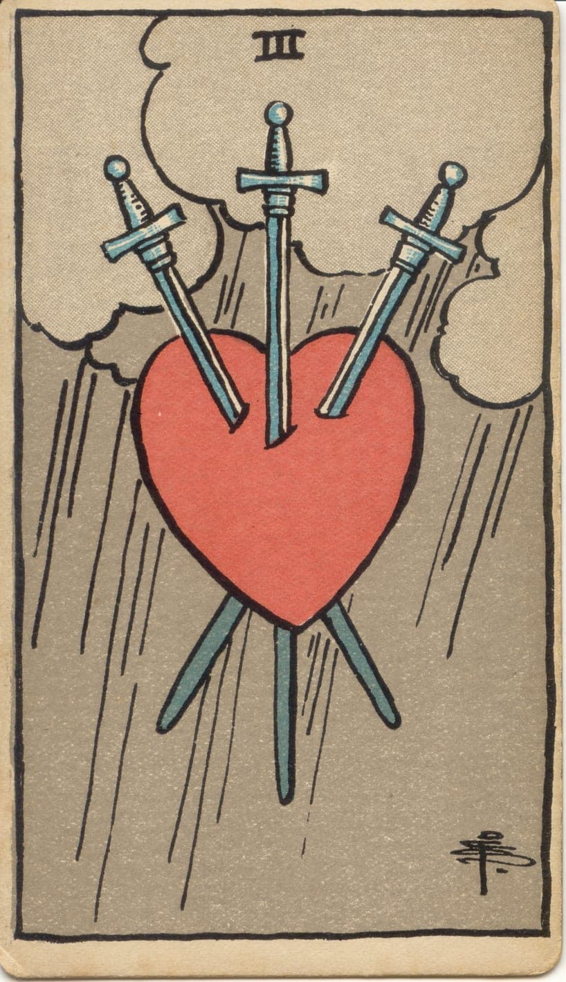 Three of Swords — tarot card