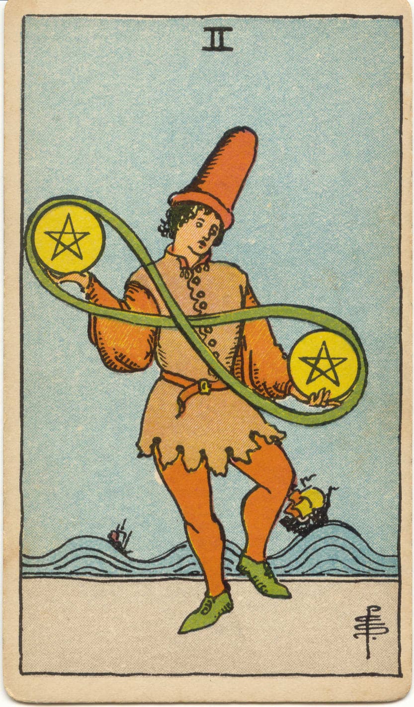 Two of Pentacles — tarot card