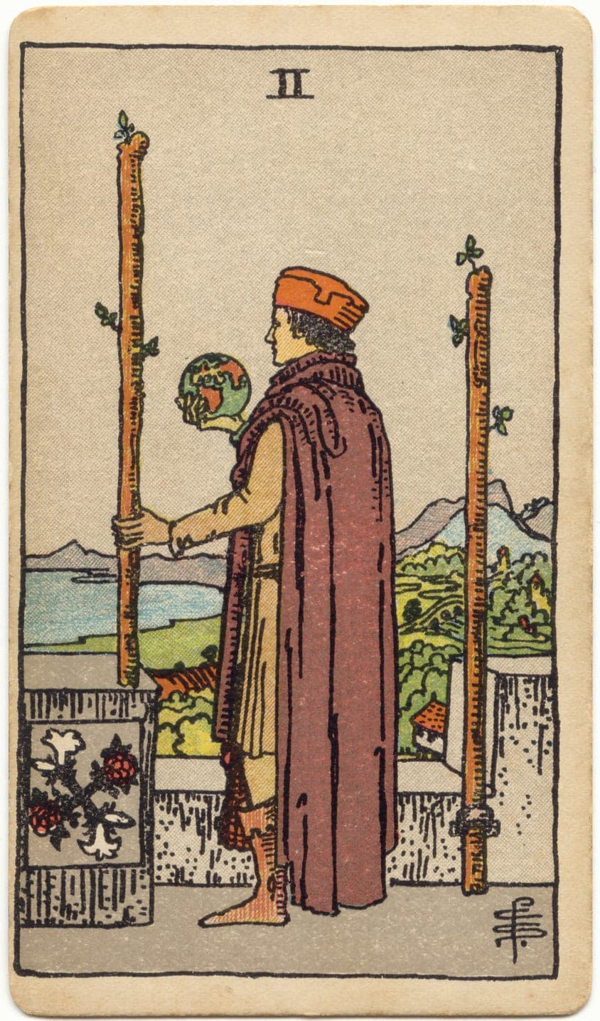 Two of Wands — tarot card